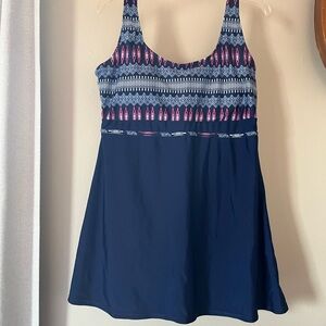 Navy Tankini Swimsuit with built in Shorts